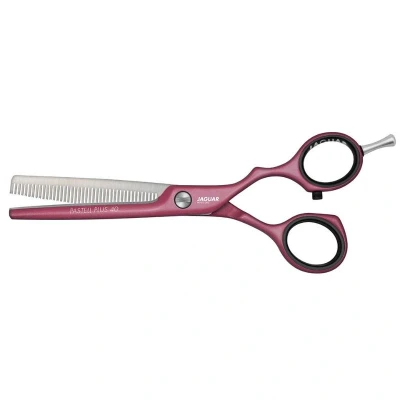 Afbeelding van Jaguar Effileerschaar Scissors White Line Pastell Plus Offset 40 Berry 5.0