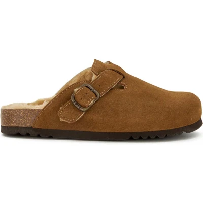 Afbeelding van SCHOLL FAE NEW F Suede SA Womens Taupe FALSO Clogs Maat 37