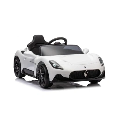 Afbeelding van sun baby Elektrische kinderauto Maserati GT Cabrio vanaf 3 jaar, Loopauto met lichtfuncties, afstandsbediening, MP3 speler, USB, Bluetooth (Wit)