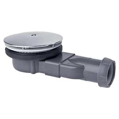 Afbeelding van Wirquin Slim Douchebakafvoer 90 mm, extra vlak, laag 4 cm profiel, 33,6 l/min