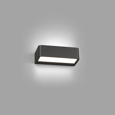 Afbeelding van Faro Lighting Takua Outdoor LED Donkergrijs Up Down Wall Light 10W 3000K IP65