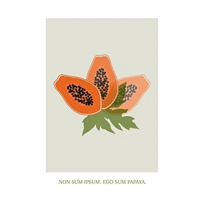 Afbeelding van Komar Artprint Cultivated Papaya Kinderkamer, slaapkamer, woonkamer (1 stuk)