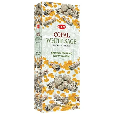 Afbeelding van Hem Copal White Sage Wierook 6 doosjes