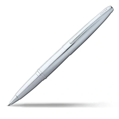 Afbeelding van Cross ATX Rollerball (schrijfkleur zwart, lijndikte M, incl. geschenkdoos) glanzend chroom, 1 stuk (1 stuk)