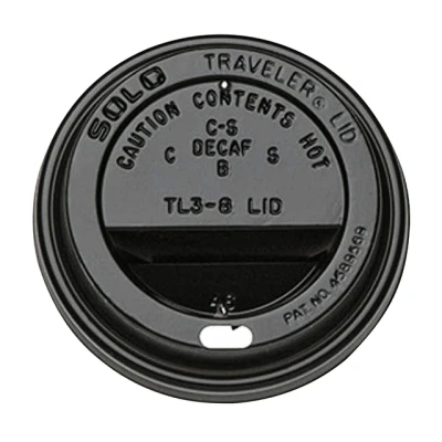 Afbeelding van Bekerdeksel IEZZY diameter80mm zwart 100 stuks