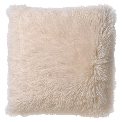 Afbeelding van Dutch Decor FLUFFY Kussenhoes 45x45 cm superzacht effen kleur Snow White wit