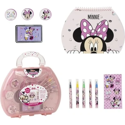 Afbeelding van Schrijfset Minnie Mouse Roze 11 Onderdelen