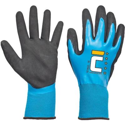 Afbeelding van Cerva TETRAX handschoen nylon latex 01080132 12 stuks Blauw