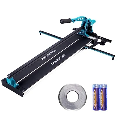 Afbeelding van VEVOR Tegelsnijmachine met een totale snijlengte van 800mm, minimale snijdikte 4 15mm. Snijbreedte 25mm incl. extra snijwieltje Tegelleg &amp; renovatieprojecten