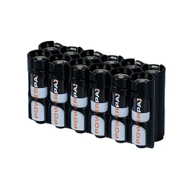 Afbeelding van PowerPax 12 AA Accu Caddy Tuxedo Zwart