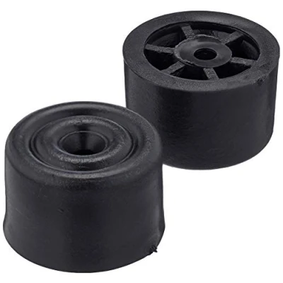 Afbeelding van Sysfix 0 schroefbare deurstopper nr. 5, zwart (doos 10 stuks met pluggen en schroeven), kunststof, 3 x 2 cm
