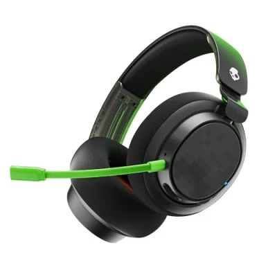 Afbeelding van Skullcandy SLYR Pro Wireless multi platform over ear gaming headset met ultralage latency via USB A zender. Compatibel PlayStation of Xbox, PC, Nintendo Switch Black/Green