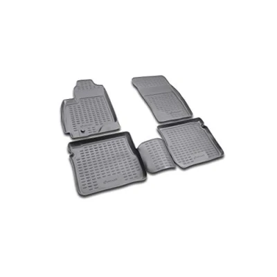 Afbeelding van Rubber matten element Maatwerk vloermatten MITSUBISHI Outlander 2003 2006 4 stuks