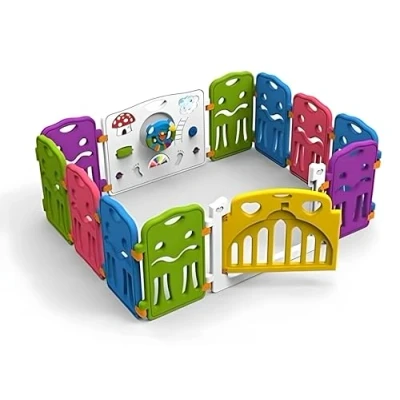 Afbeelding van Star Ibaby Koninkrijk. Modulaire en uniseks box voor baby&#039;s met speelpaneel meerdere montagemogelijkheden. Veelkleurige kleur