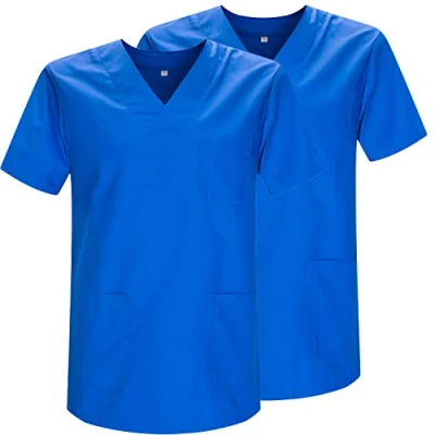 Afbeelding van MISEMIYA Verpakking van 2 stuks, uniseks, gezondheiduniform, medisch uniform, ref. 817 x 2, koningsblauw 21, 5XL