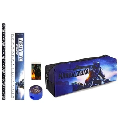 Afbeelding van TDL Mandalorian etui en briefpapier set, Blauw,