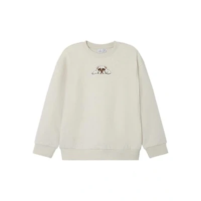 Afbeelding van NAME IT KIDS sweater NKMNAKRAVE met backprint ecru