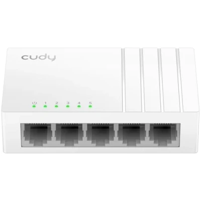 Afbeelding van Cudy GS105U 5 poorts Gigabit Ethernet Schakelaar met USB C Power Jack Desktop Splitter Plastic Case Onafgeschermde Plug &amp; Play Fanless Unmanaged