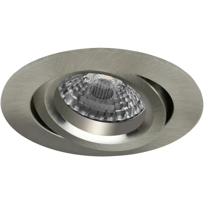 Afbeelding van LED inbouwspot Mika Rond RVS Look Extra Warm Wit Dimbaar 4W Philips