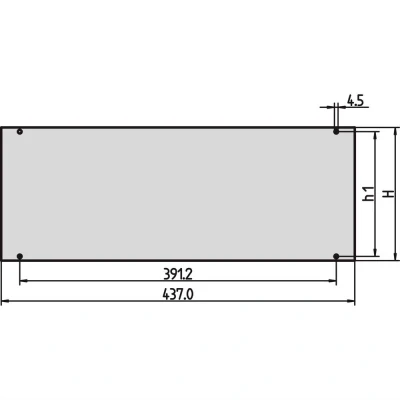 Afbeelding van nVent SCHROFF 30828055 Frontpaneel 1 stuk(s)