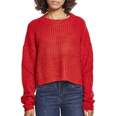 Afbeelding van Urban Classics Curvy Ladies WIDE Oversize Trui, Dames, Maat: 3XL, Fire red
