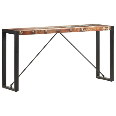 Afbeelding van vidaXL Wandtafel 150x35x76 cm massief gerecycled hout