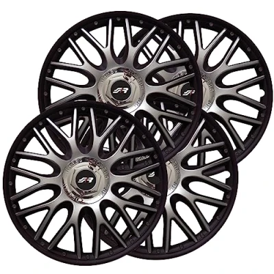 Afbeelding van Wieldoppen ORDB 14 inch wielafdekking Simoni Racing zwart