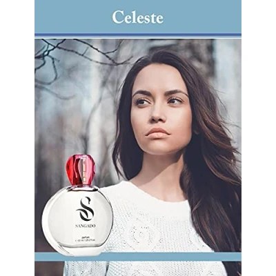 Afbeelding van CELESTE by SANGADO, Parfum voor vrouwen, 8 10 uur langhoudend, Luxe geur, Bloemige, Fijne Franse Essenties, Extra Geconcentreerd (Parfum), Elegant, 60 ml Spray