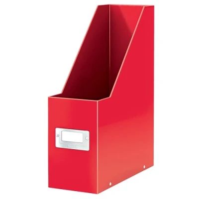 Afbeelding van Leitz Click &amp; Store WOW Tijdschriftencassette Lectuurbak 77% Gerecycled Karton 10.3 x 33 25.3 Cm (BxHxD) Rood