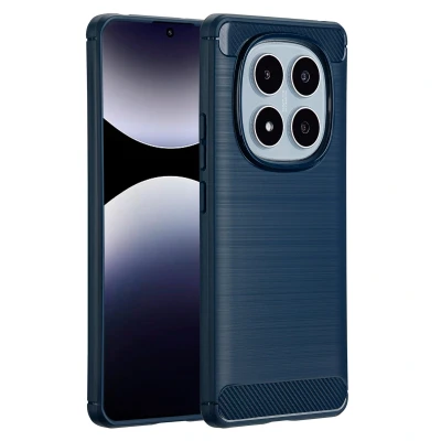 Afbeelding van Xiaomi Redmi Note 14 Pro (4G) Hoesje Siliconen en TPU (zacht) imoshion Softcase/Backcover Donkerblauw Telefoonhoesje