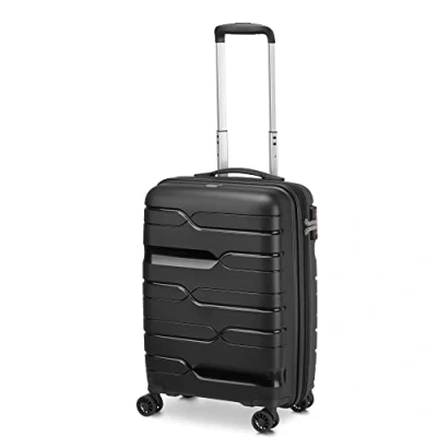 Afbeelding van MODO by Roncato MD1 uitbreidbare trolley met Tsa, Zwart, Bagaglio a mano, Harde koffer uitbreidbaar middendeel en draaibare wielen