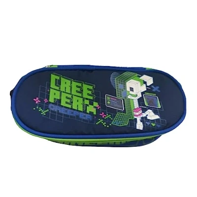 Afbeelding van Minecraft Etui Ovaal Creeper 23 x 6 9,5 cm Polyester