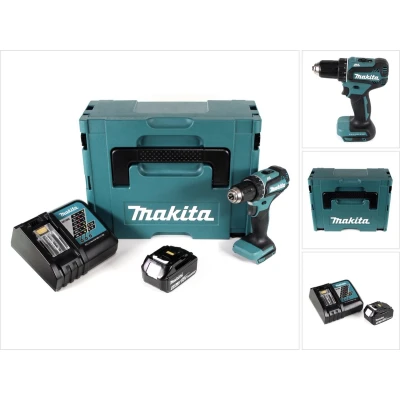 Afbeelding van Makita DDF 485 RM1J accuboormachine 18V 50Nm in Makpac + 1x 4.0 Ah accu lader
