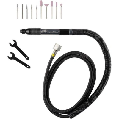 Afbeelding van Ingersoll Rand Kit Stiftslijper 320PGK, Pneumatisch Gereedschap voor Slijpen, Eindreiniging en Polijsten, Incl. 5 Stiftstenen, Hardmetalen Stiftfrezen Harde Koffer