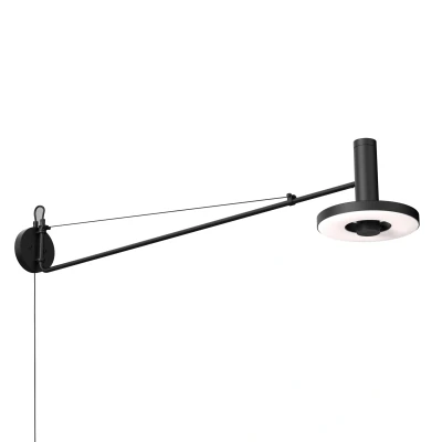 Afbeelding van Tonone Beads 120 wandlamp LED met stekker zwart