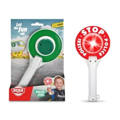 Afbeelding van Dickie Toys Politietroffel (24 cm) met lichteffecten, incl. batterijen, signaaltroffel, politiespeelgoed voor kinderen vanaf 3 jaar