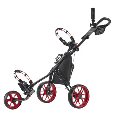 Afbeelding van CaddyTek CaddyLite 11.5 V3 Deluxe Golf Push Cart, Rood