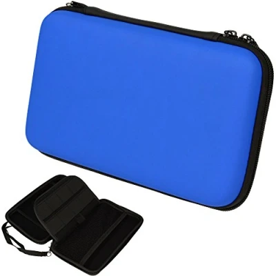 Afbeelding van TECHGEAR Nintendo 2DS XL Hard Case, Blauw met Opslag voor Console, Accessoires &amp; Games