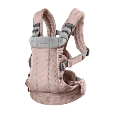 Afbeelding van BabyBjörn Draagzak Harmony 3D Mesh Oudroze Buikdrager Rugdrager Ergonomisch Zachte details