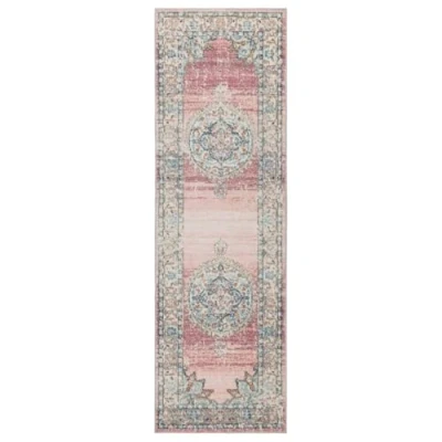 Afbeelding van Vloerkleed ARBIZU binnen en buiten vintage stijl 80x250 cm