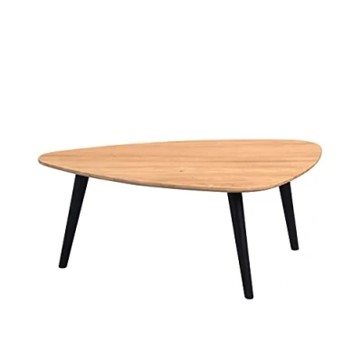 Afbeelding van M2 Kollektion Salontafel, eiken, bruin, zwart, Elanda 1
