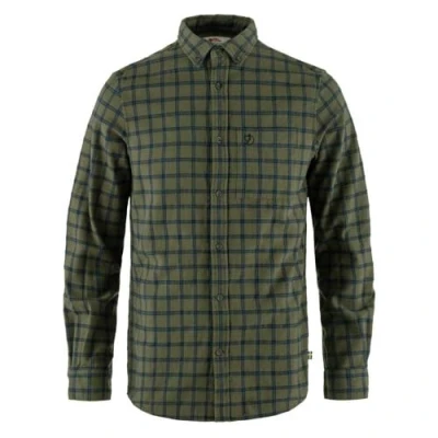Afbeelding van Fjallraven Övik Flannel Shirt Men Blouse Heren Groen Maat M