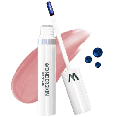 Afbeelding van Wonderskin Wonder Blading Lip Stain Masque, Nude Tint, Langdurige Natuurlijke Bruine Lipvlek, Waterdicht Overdrachtsbestendig (XOXO &amp; Go)