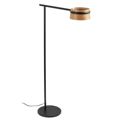 Afbeelding van Faro Lighting Lus LED Vloerlamp Zwart, Hout