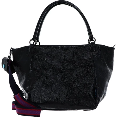 Afbeelding van Gabs Leren Schoudertas Violetta Naplak Black Shoulderbag Nero Zwart