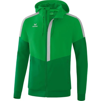 Afbeelding van Erima Squad tracktop jack met capuchon fern green/smaragd/ silver grey 34 / M