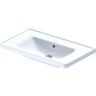 Afbeelding van Duravit D neo meubelwastafel wit (80 x 48 cm) zonder kraangat, met