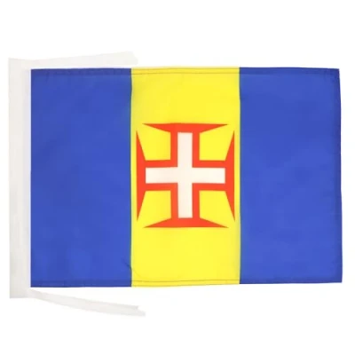 Afbeelding van Madeira Vlag 45x30 cm koorden Portugal Maderian SMALL vlaggen 30 x 45 Banner 18x12 in hoge kwaliteit AZ FLAG