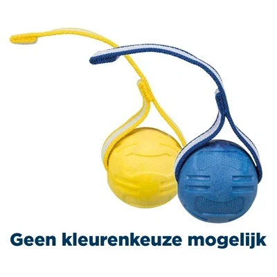 Afbeelding van Trixie Sportbal Aan Lint Tpr Drijvend Assorti 6X6X20 CM