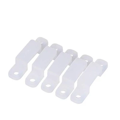 Afbeelding van 8/10/12Mm Siliconen Houder Clip Strip Licht Montagebeugel 100 Pcs Voor Het Repareren Van Waterdichte Smd 3528 5050 1210 Rgb Led (10Mm)
